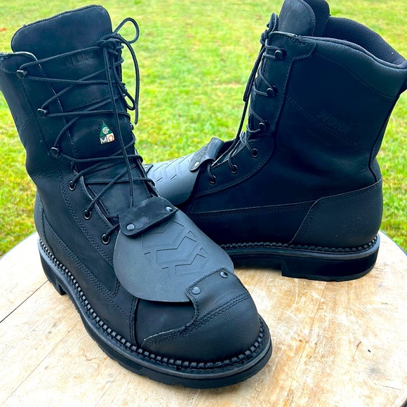 WORX BY RED WINGS MENS SAFETY WORK BOOT STEEL TOE SIZE 12 BLACK - Picture 1 of 11